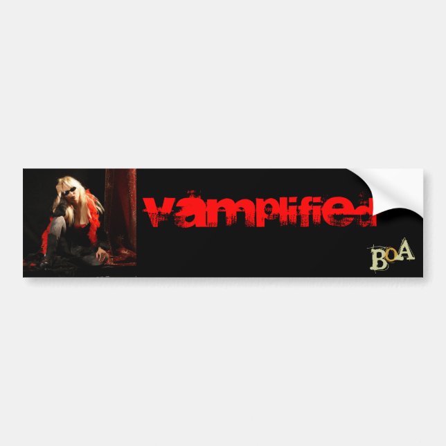 Pegatina Para Coche Boa de Vamplified (Frente)