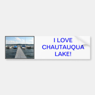 Pegatina Para Coche Boat Pier  - Chautauqua Lake