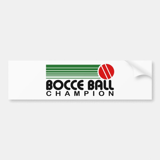 Pegatina Para Coche Bocce Ball Champion (Frente)