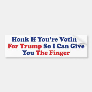 Pegatina Para Coche Bocina Si Vas A Votar Por Donald Trump Anti Trump