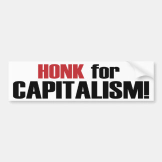 Pegatina Para Coche ¡Bocinazo para el capitalismo!