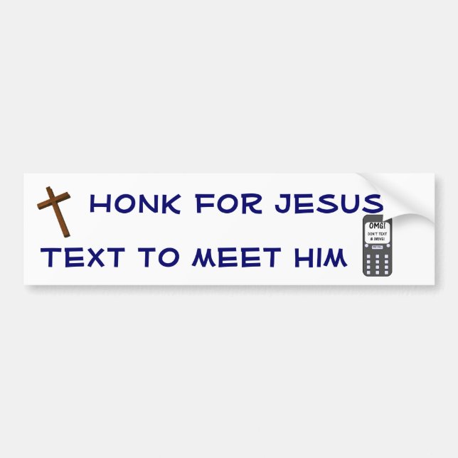 Pegatina Para Coche Bocinazo para Jesús (Frente)