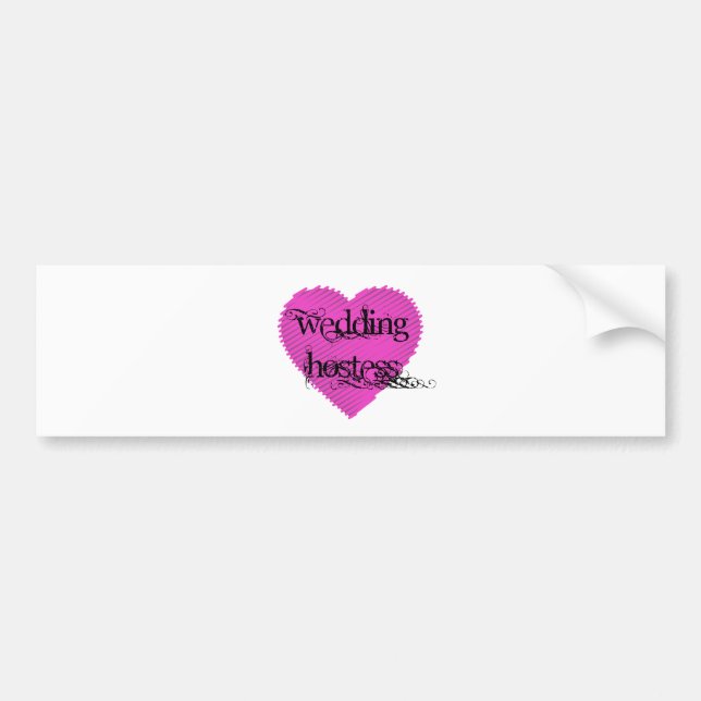 Pegatina Para Coche Boda Hostess (Frente)