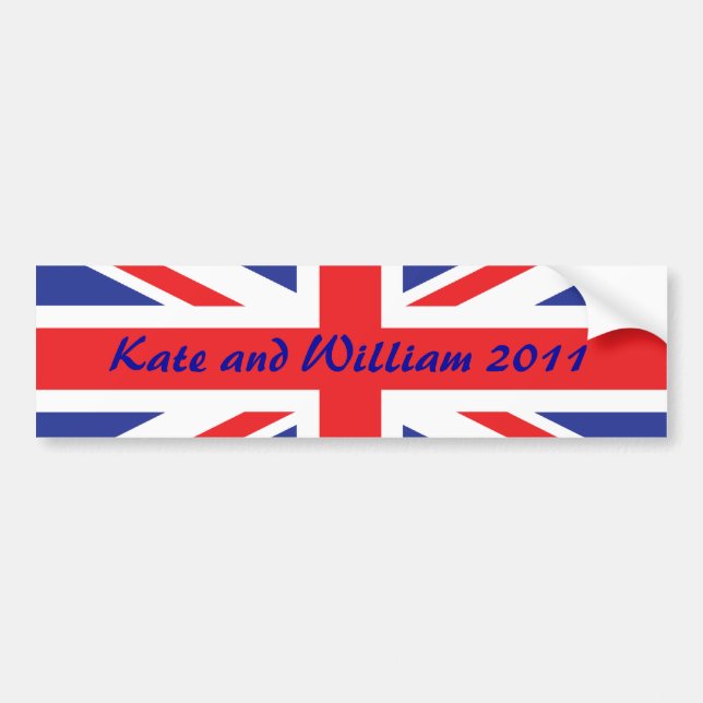 Pegatina Para Coche Boda Real/Kate y William (Frente)