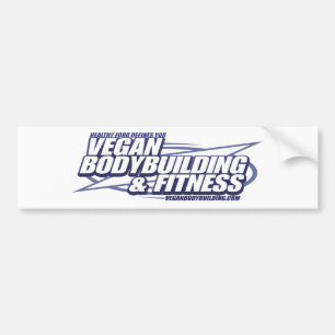 Pegatina Para Coche Bodybuilding del vegano de VBB_logo