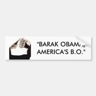 Pegatina Para Coche bodyodor, "BARAK OBAMA, los B.O. de AMÉRICA "