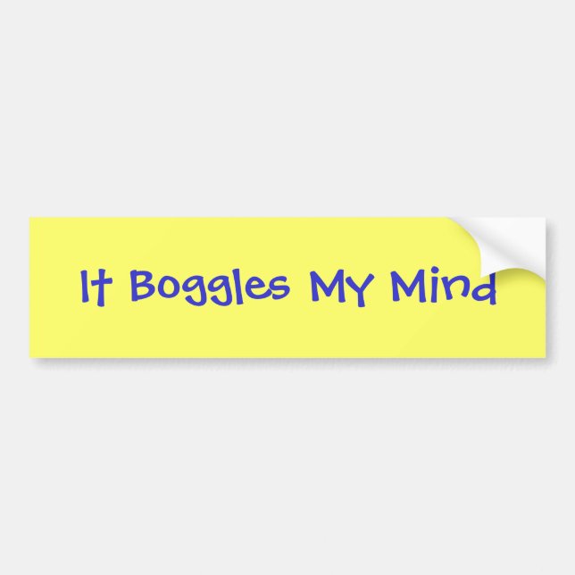 Pegatina Para Coche Boggles mi mente (Frente)