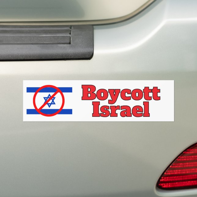 Pegatina Para Coche Boicot a Israel (en coche)