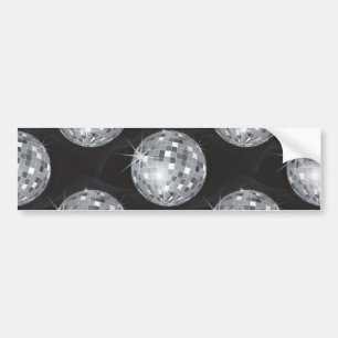Pegatina Para Coche bola de disco plateado