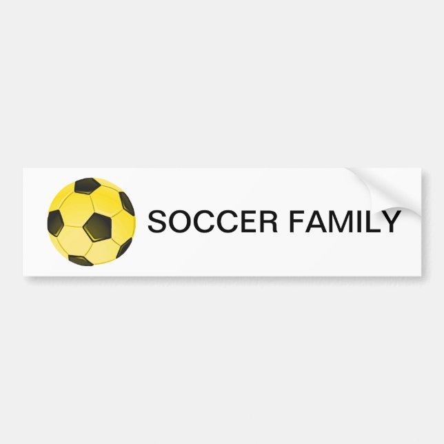 Pegatina Para Coche Bola de fútbol americano amarilla o fútbol (Frente)