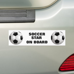 Pegatina Para Coche Bola de Fútbol de personalizable