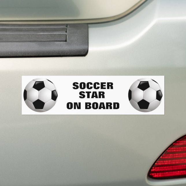 Pegatina Para Coche Bola de Fútbol de personalizable (en coche)