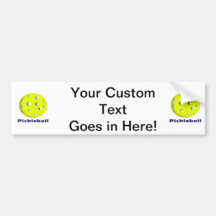 Pegatina Para Coche bola n text.png del pickleball apenas