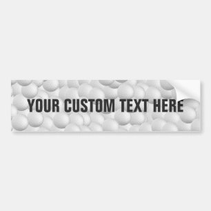 Pegatina Para Coche Bolas de golf personalizado bumpersticker