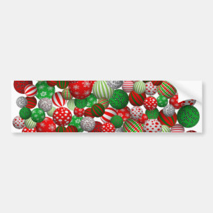 Pegatina Para Coche Bolas de Navidades 3D