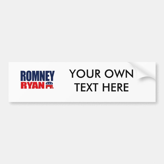 Pegatina Para Coche BOLETO 2012.png de ROMNEY RYAN (Frente)