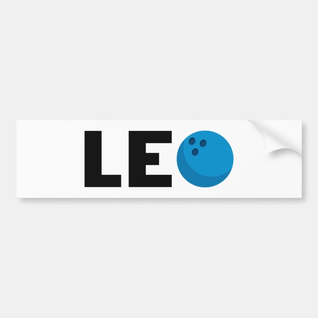 Pegatina Para Coche Boliche de Leo (Frente)