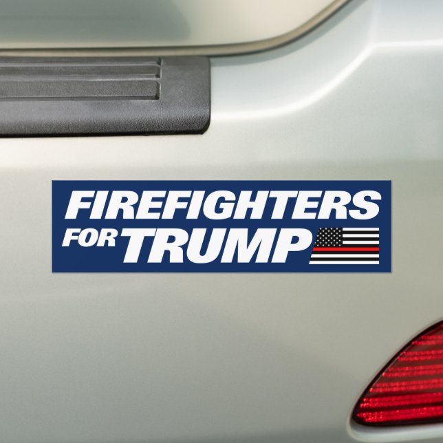 Pegatina Para Coche Bomberos Para Trump 2024 (en coche)