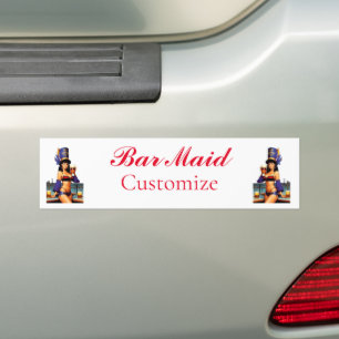 Pegatina Para Coche Bonafide Bar Maid Thunder_Cove