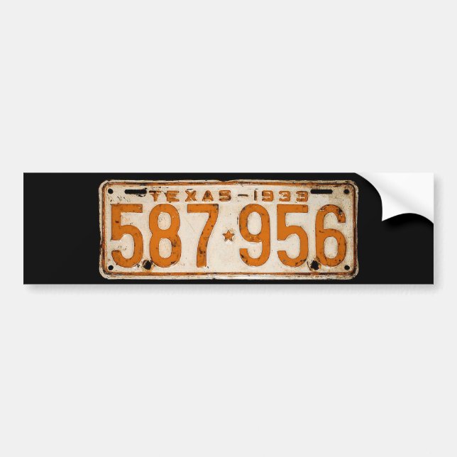Pegatina Para Coche Bonnie & Clyde License Plate (Frente)