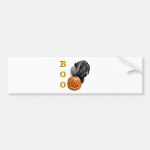 Pegatina Para Coche Boo de Halloween de Napolitan Mastiff