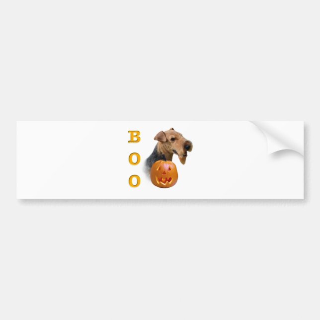 Pegatina Para Coche Boo de Welsh Terrier (Frente)