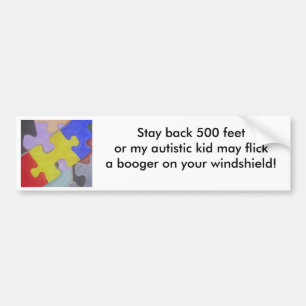 Pegatina Para Coche Booger del autismo