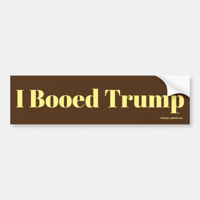 Pegatina Para Coche Boogo a Trump (Frente)