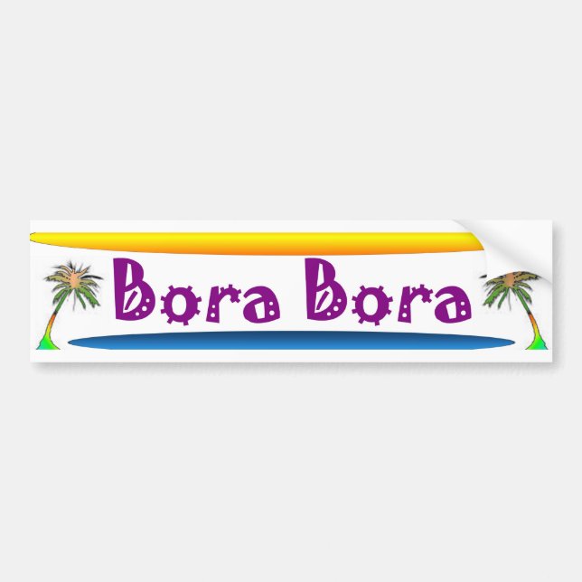 Pegatina Para Coche Bora Bora (Frente)