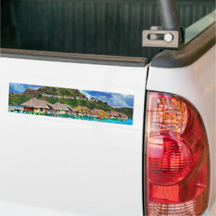 Pegatina Para Coche Bora Bora, bella Polinesia Francesa