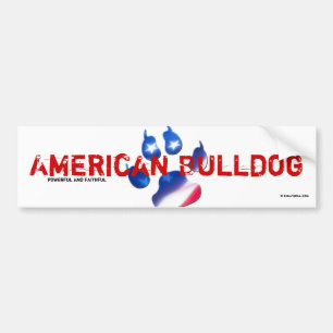 Pegatina Para Coche Bordador American Bulldog