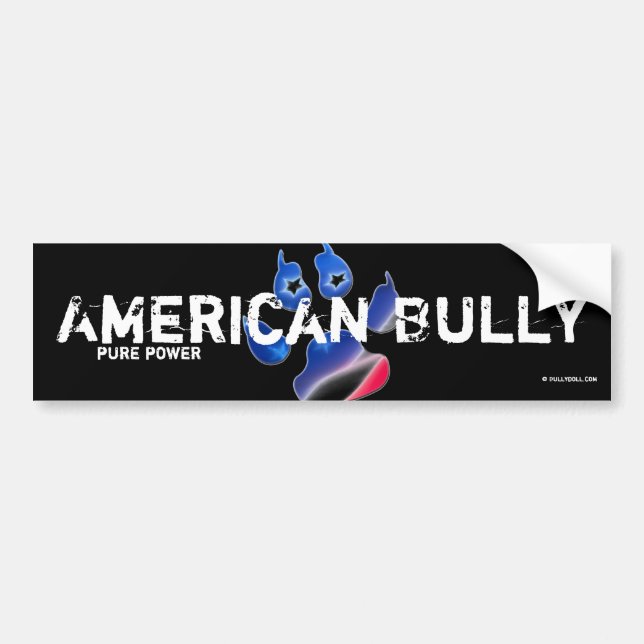 Pegatina Para Coche Bordador American Bully (Frente)
