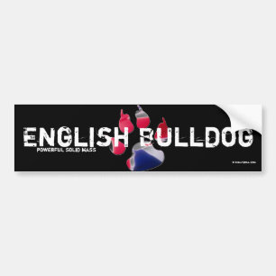 Pegatina Para Coche Bordador Bulldog Inglesa
