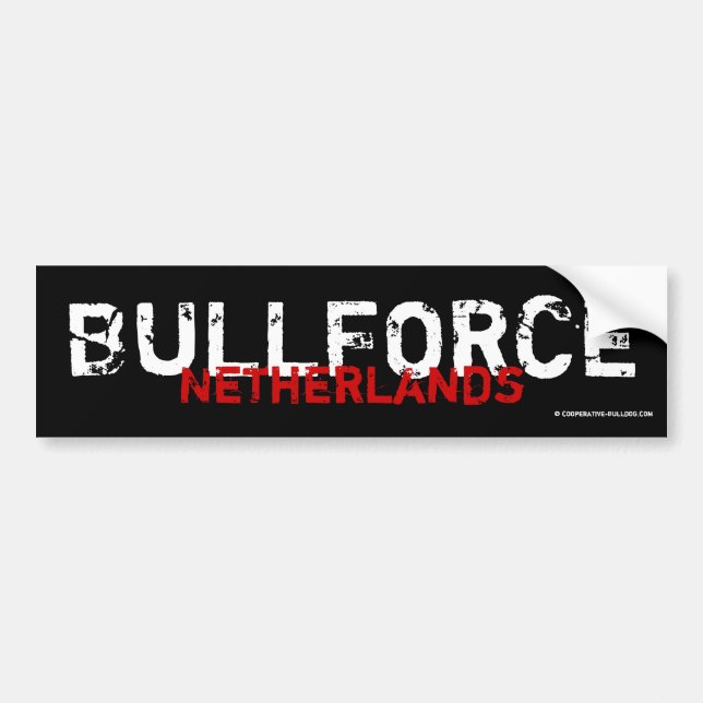 Pegatina Para Coche Bordador Bullforce (Frente)
