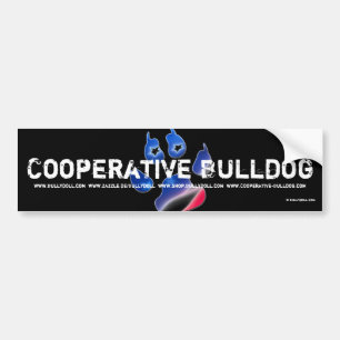 Pegatina Para Coche Bordador Cooperative bulldog