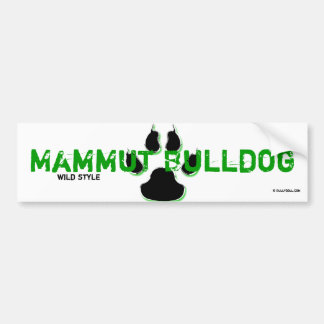 Pegatina Para Coche Bordador mamut Bulldog