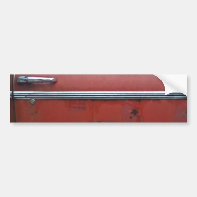 Pegatina Para Coche Borde de plata rojo de Chevy (Frente)