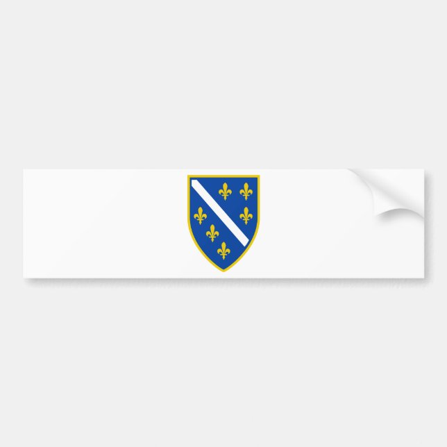 Pegatina Para Coche Bosnia (Frente)
