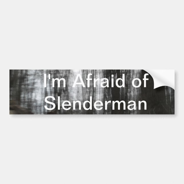 Pegatina Para Coche Bosque de Slenderman (Frente)