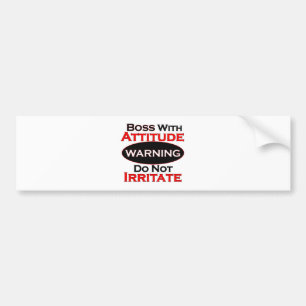 Pegatina Para Coche Boss con actitud