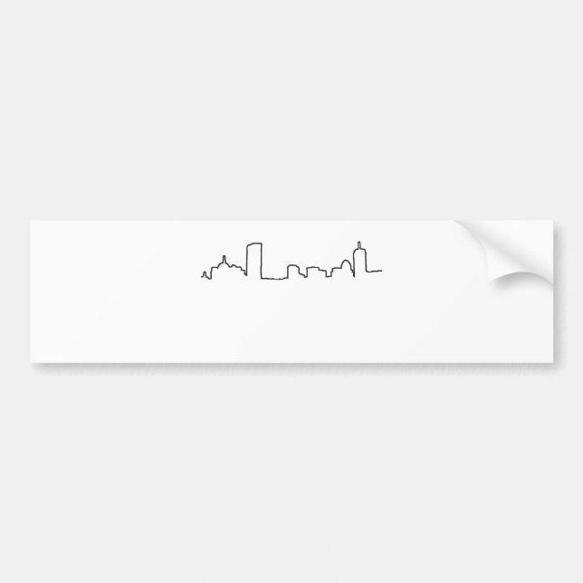 Pegatina Para Coche Boston - horizonte (Frente)