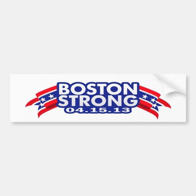 Pegatina Para Coche Boston Strong 15 de abril de 2013 (Frente)