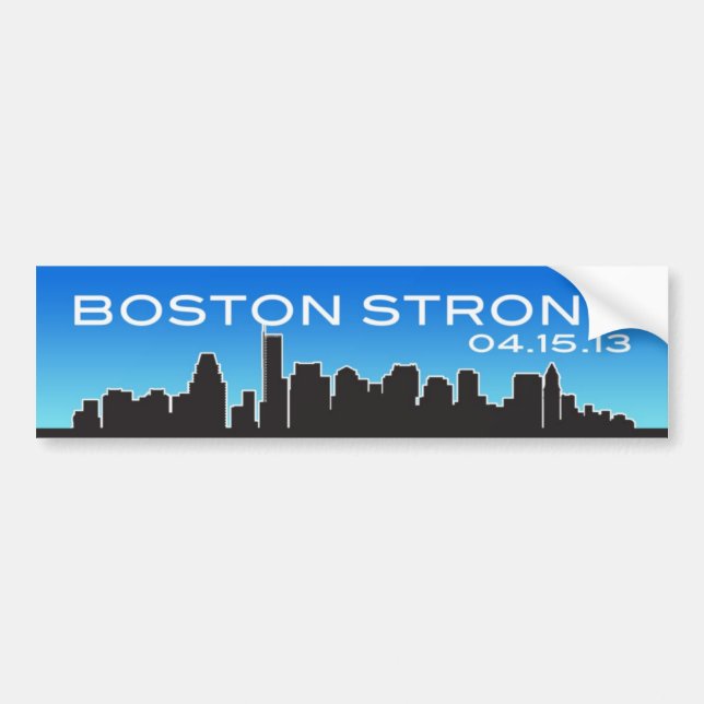 Pegatina Para Coche Boston Strong 15 de abril de 2013 (Frente)
