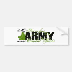 Pegatina Para Coche Botas de combate del yerno - EJÉRCITO