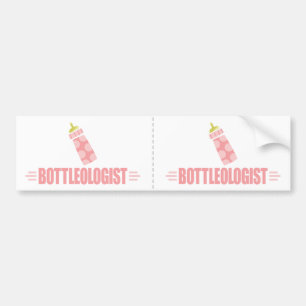 Pegatina Para Coche Botella bebé humorística