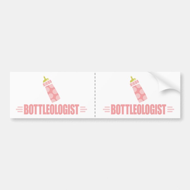 Pegatina Para Coche Botella bebé humorística (Frente)
