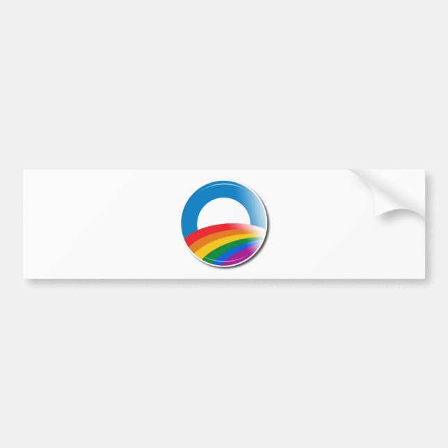 Pegatina Para Coche Botón del orgullo de Obama (Frente)