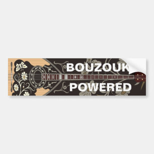 Pegatina Para Coche Bouzouki Powered