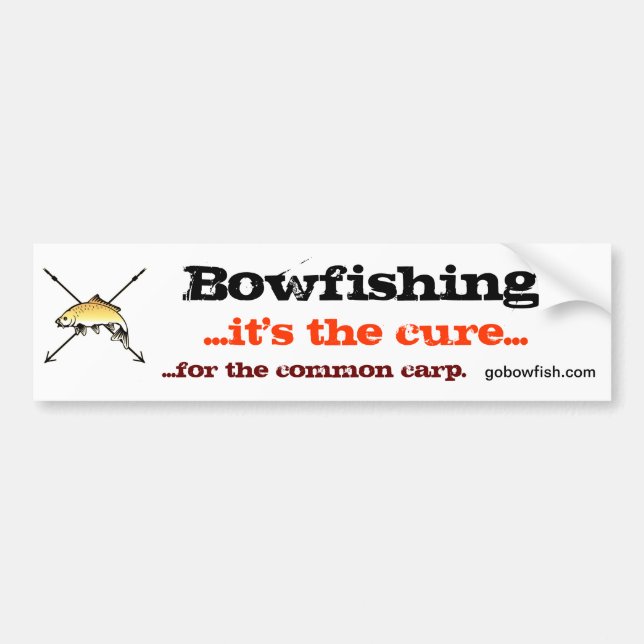 Pegatina Para Coche Bowfishing, la curación (Frente)