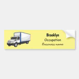 Pegatina Para Coche Box truck cartoon illustration